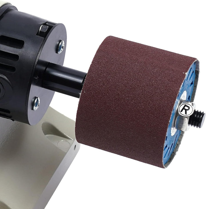 SHZICMY Elektrisch Leder Poliermaschine Schleifmaschine 350W Leder Gummi Polierer mit Palisander Sch