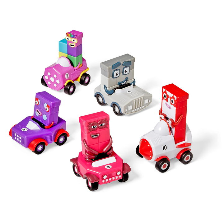 Learning Resources Numberblocks Mini-Fahrzeuge Sechs bis Zehn, ab 3 Jahren, Spielzeugautos zum Lerne
