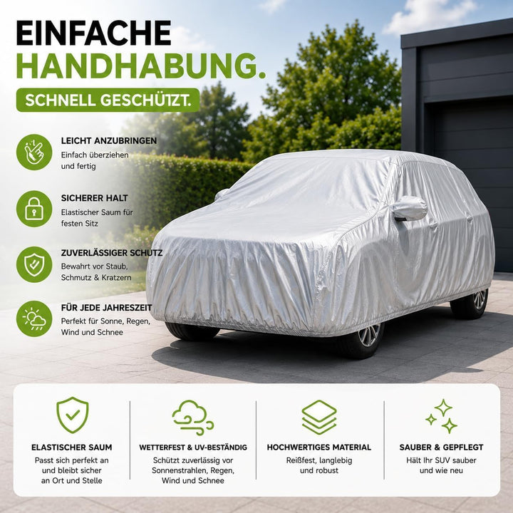 Autogadget® XXL SUV Auto Abdeckplane - Autoabdeckung &amp; universale Autoschutzhülle - Abdeckung - Car