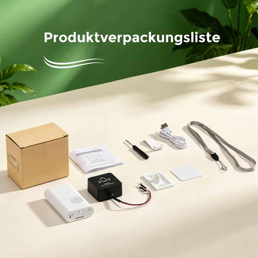 PHYSEN Tragbare Türklingel Verstärker, 260m Reichweite, Für Ring &amp; Blink | Kompatibel Mit Ring, Blin