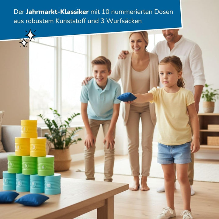 alldoro XXL Dart-Scheibe & Dosenwerfen Set XXL Dart & Dosenwerfen, Set XXL Dart & Dosenwerfen