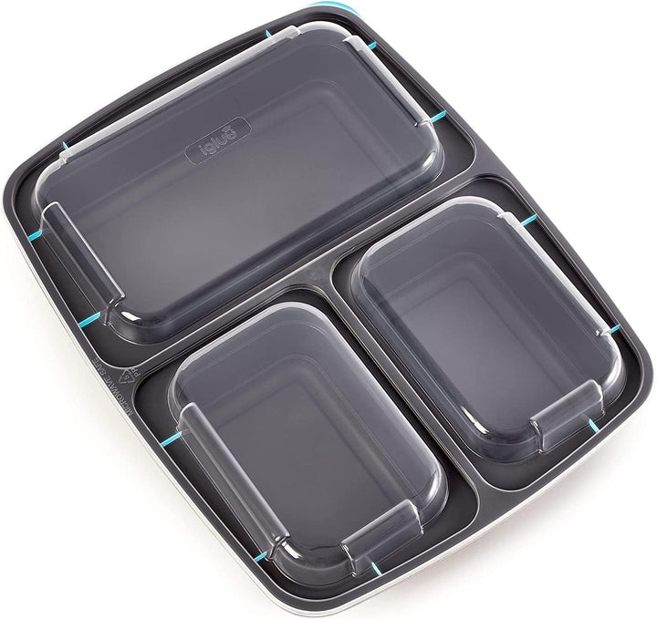 Igluu Meal Prep Boxen mit Deckel (10er-Pack) - wiederverwendbar, mikrowellen-, gefrier-, spülmaschin