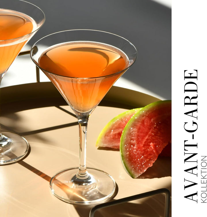 Krosno Martini-Gläser Cocktailgläser | Set von 6 | 240 ML | Avant Garde Kollektion | Perfekt für Zuh
