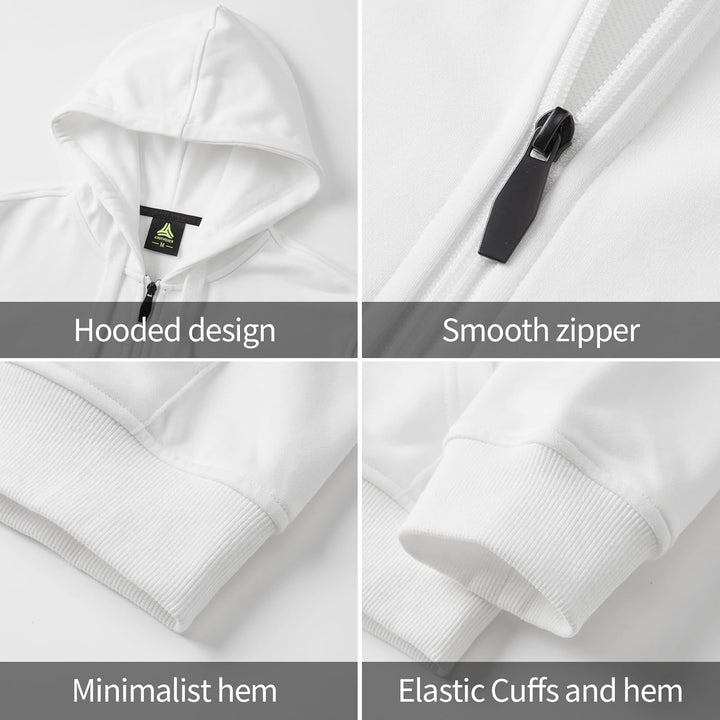 W JIANWANG Trainingsanzug Herren Hoodie Baumwolle Jogginganzug Herren Athletisch Komfortabel Tracksu