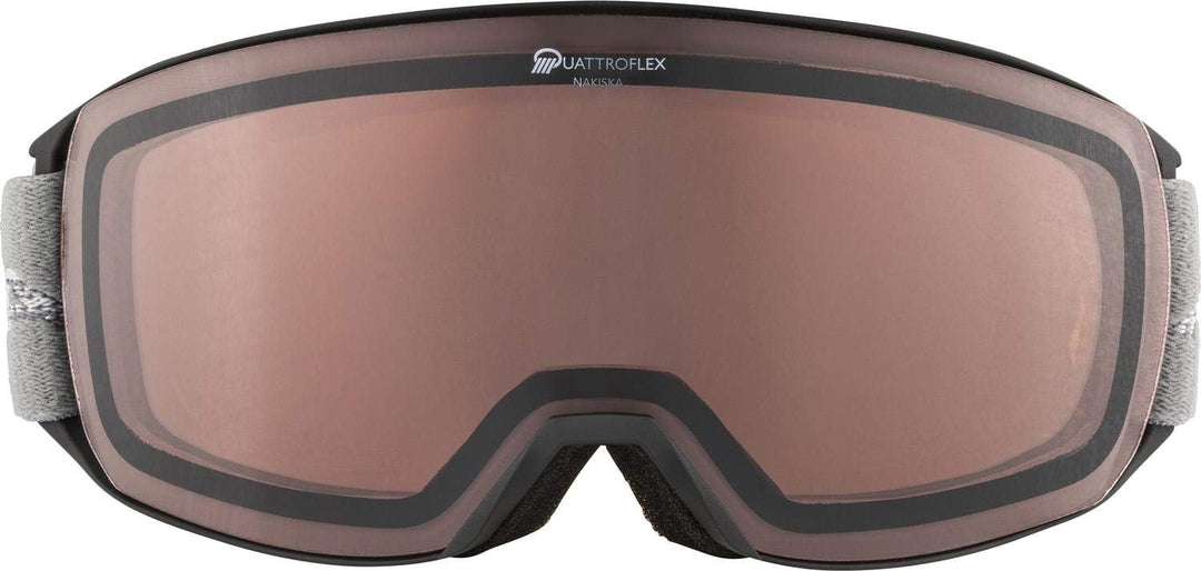 ALPINA Nakiska Q Ski Brille für Herren black-grey Einheitsgrösse, black-grey Einheitsgrösse