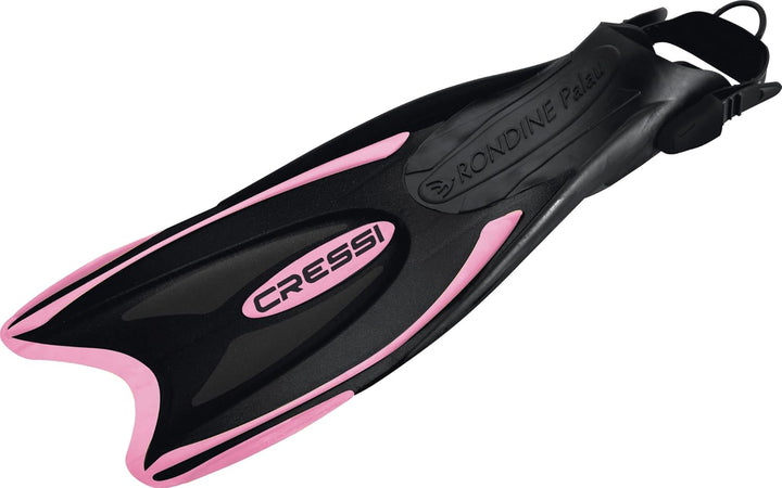 Cressi Palau Saf Fins Einstellbare Kurze Flossen zum Schwimmen und Schnorcheln Schwarz/Rosa Lange Fl