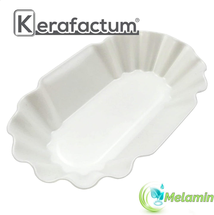 Kerafactum Pommesschale Snack Schale für Pommes Currywurst Wurstschale Snackschale für Imbiss Kantin