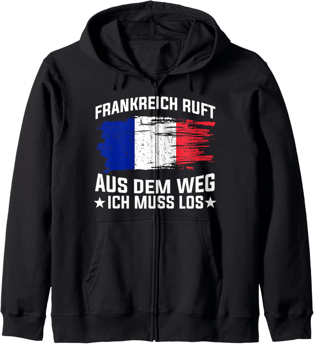 Franzose Französiche Flagge Französich Frankreich Kapuzenjacke