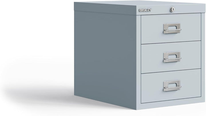 BISLEY MultiDrawer, LA123, DIN A4, 3 Schubladen, 645 lichtgrau, Metall, Lichtgrau