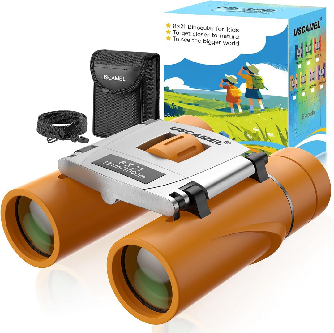 USCAMEL Fernglas für Kinder und Erwachsene, 8×21 Mini Fernglas, Wasserdichtes Kompaktfernglas für Vo