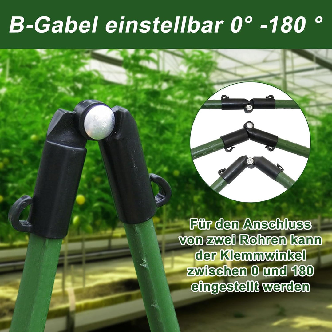 70 Stück verstellbare Pflanzen-Rankgitter-Verbindungs-Clip Verstellbares Pflanzen-Spalierverbinder-S