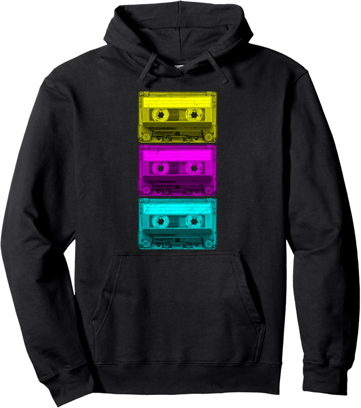 Cassette Tape Mixtape Retro Music 80s Vintage Pullover Hoodie