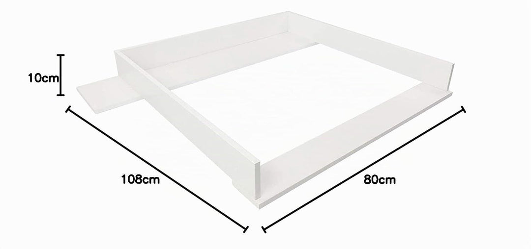 Puckdaddy Marius | Wickelaufsatz kompatibel mit IKEA Hemnes Kommoden u.Ä. | 108x80x10 cm | Wickelauf