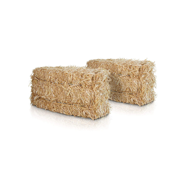 Weizenstroh 2 Ballen je ca. 12 kg aus dem Rheinland in bester Qualität von Heukönig 12 kg (2er Pack)