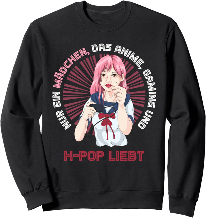 Videospiel Gaming Nerd Korea Musik Kpop Anime Gamer Mädchen Sweatshirt