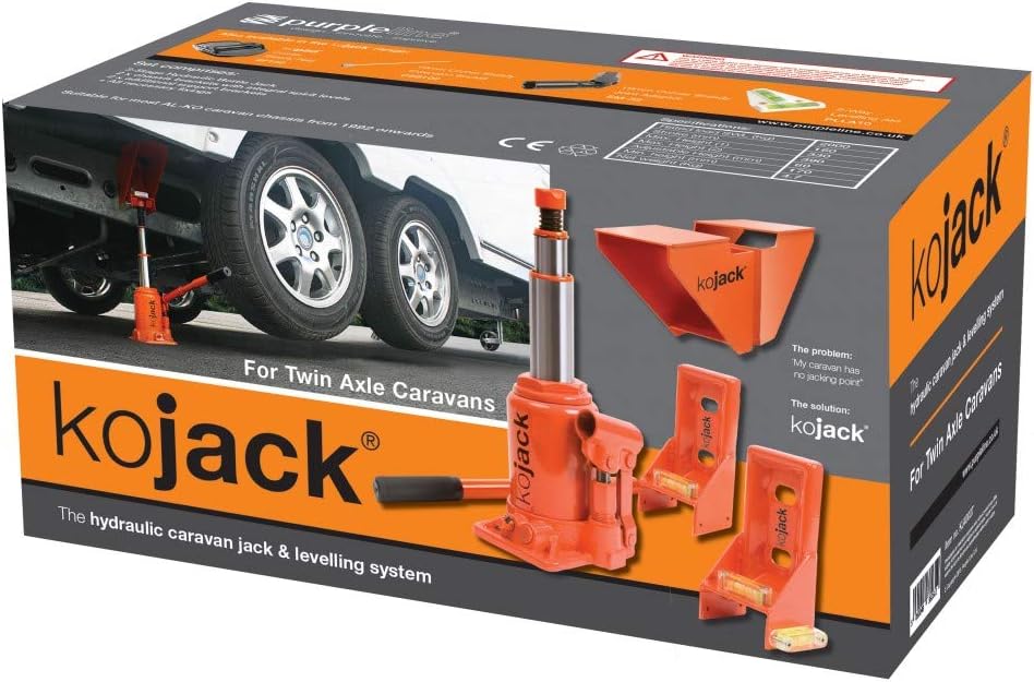 ProPlus KoJack hydraulischer Caravanheber mit Wasserwaage für Doppelachse