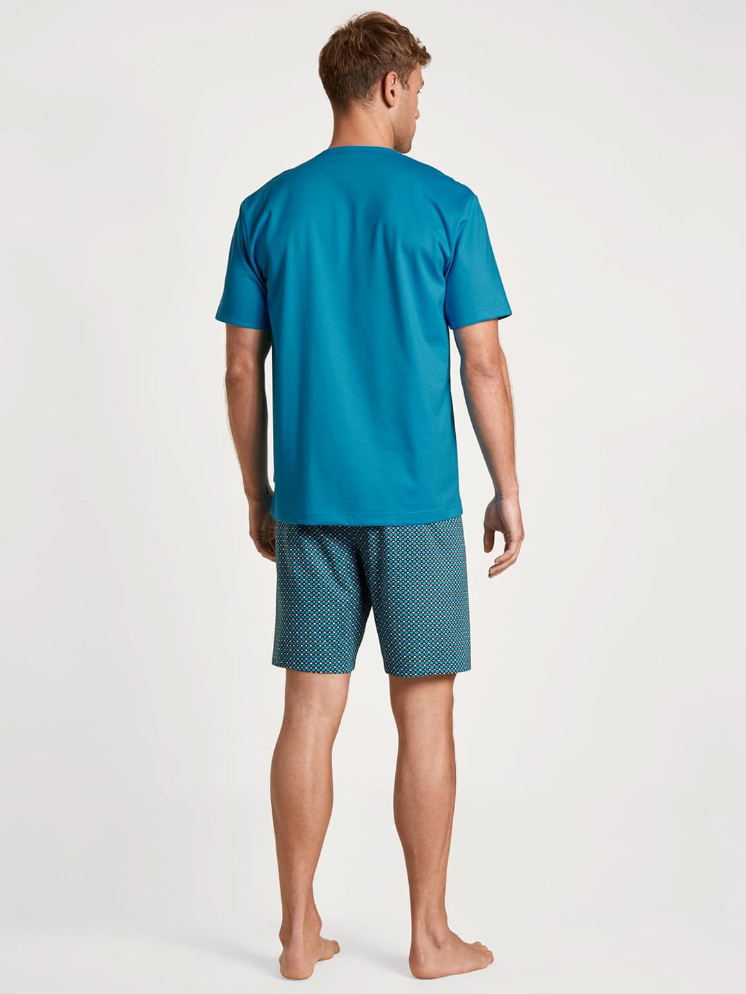 CALIDA Herren Relax Imprint Pyjamaset 46-48 Malibu Blue, 46-48 Malibu Blue