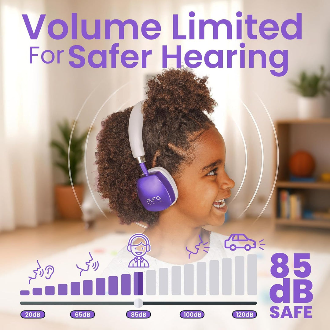 Puro Sound Labs PuroQuiet Plus Lautstärkebegrenzte On-Ear Active Noise Cancelling Bluetooth Kopfhöre