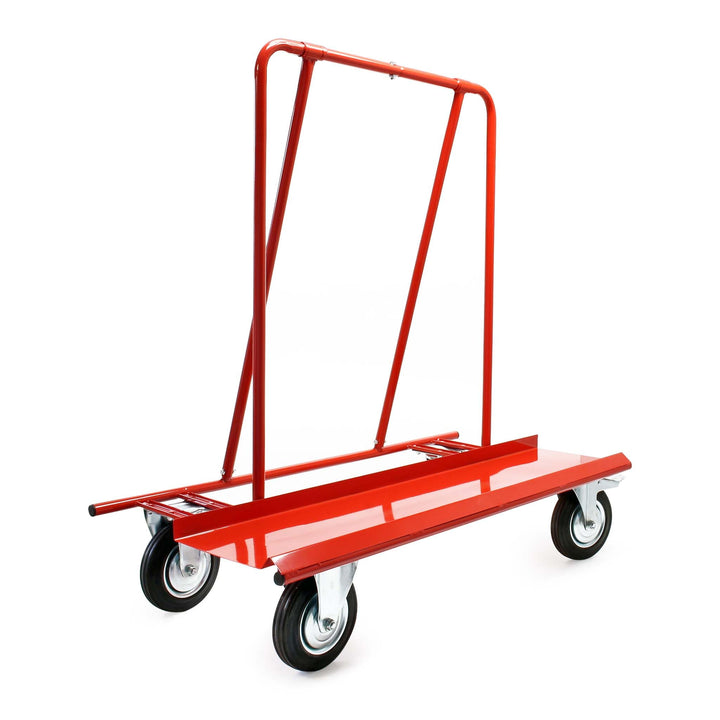 Wiltec Plattenkarren bis 800 kg mit 4 Vollgummi Rädern, Plattenwagen zum Transport von Trockenbauwän