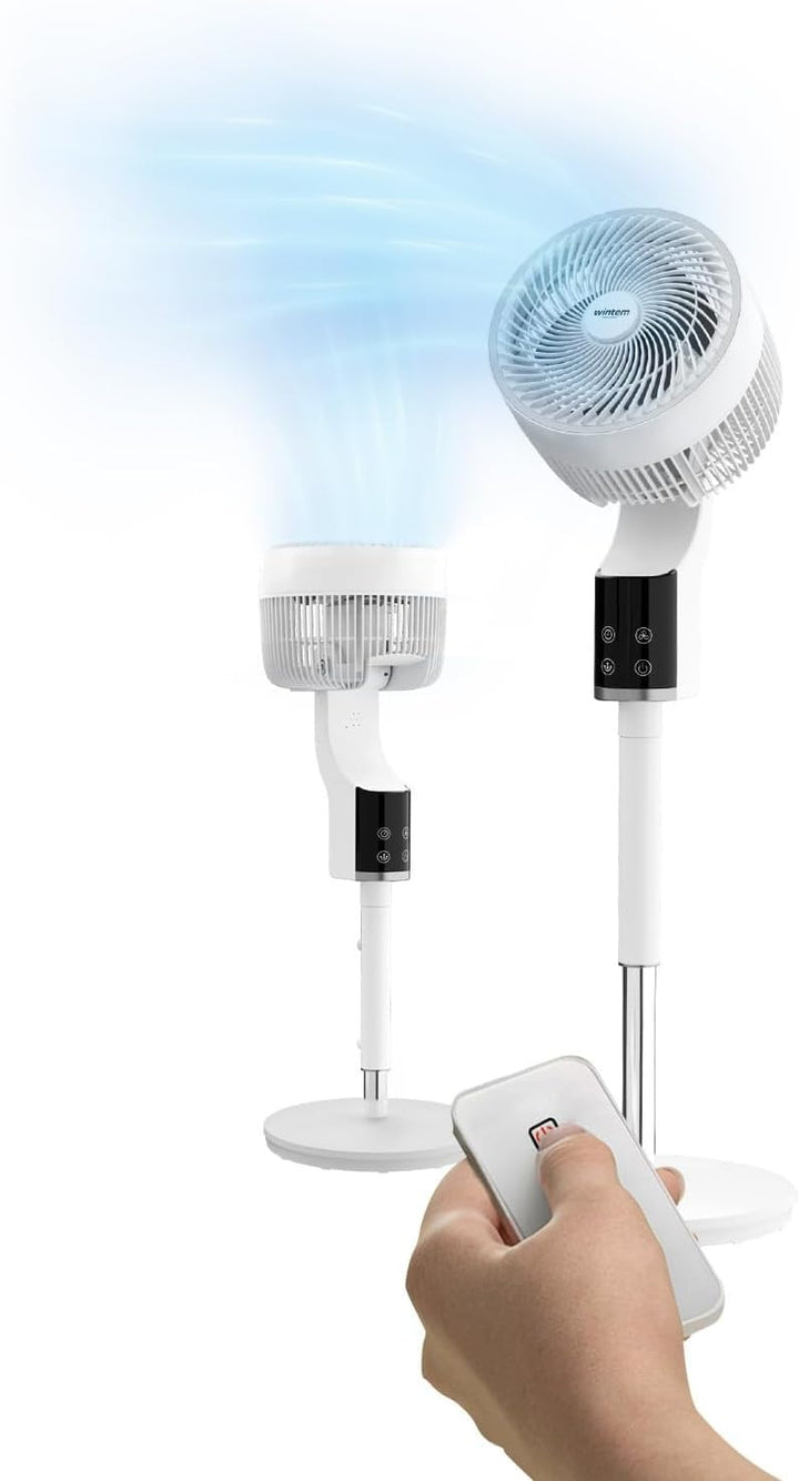 SNAG leiser Standventilator mit Fernbedienung und Timer, leistungsstarker Motor, digitales Display,