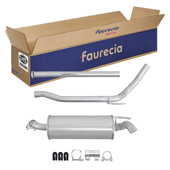 HELLA 8LD 366 034-801 Endschalldämpfer - Easy2Fit® Kit - hinten - dreiteilig - Set mit Anbauteilen