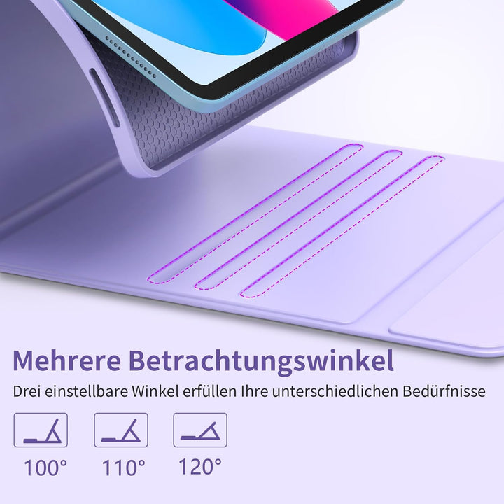 GAOJIE Tastatur Hülle für iPad A16 11 Generation 11 Zoll 2025/10 Generation 10,9 Zoll 2022, Schutzhü