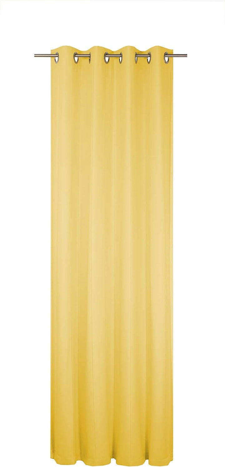 Wirth Fertigschal Felsted mit Ösen, Polyester, Gelb, 255 x 132 cm Gelb 255 x 132 cm, Gelb 255 x 132