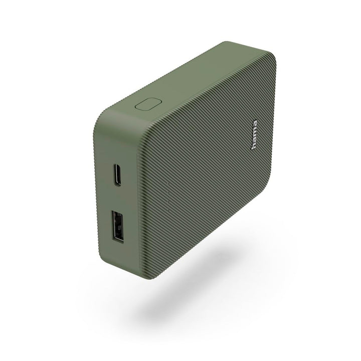 Hama Powerbank Colour 10 10000mAh (externer Akku mit 1x USB C + 1x USB A, Power Pack Zertifiziert, L
