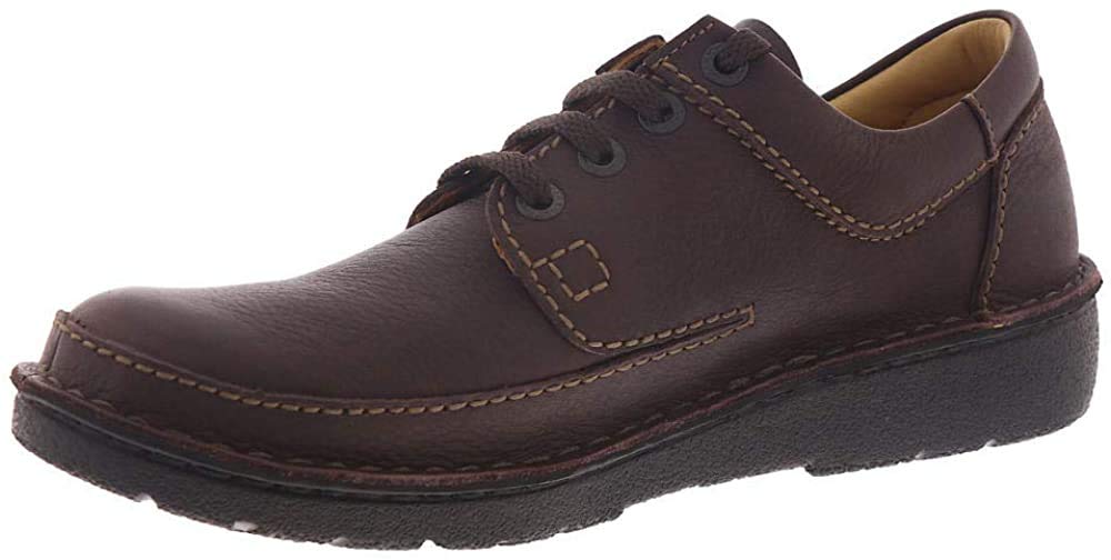 Clarks Herren NATURE II Oxford-Schuh Derby 39.5 EU Braunes Leder, 39.5 EU Braunes Leder