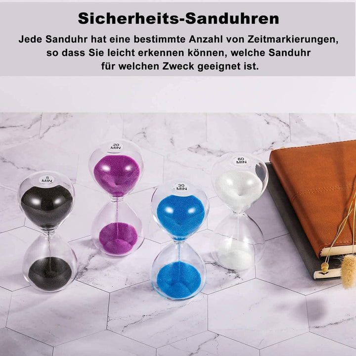SuLiao Sanduhr, Sanduhr 60 Minuten Blau Glas Sanduhr Zeit Sanduhr Grossr 60 Min Geeignet für Home De