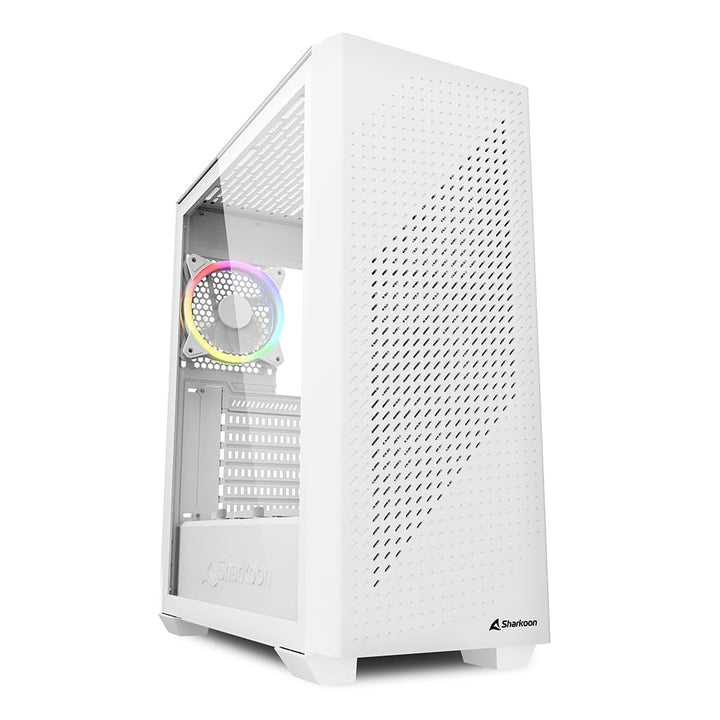 Sharkoon VS9 RGB Midi ATX PC Gehäuse, weiss