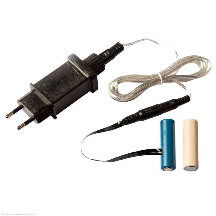 Hellum Batterie Adapter, 3V Netzteil Adapter Batterie-ersatz für AA x 2 Stück Batterien, AA x 2 Dumm
