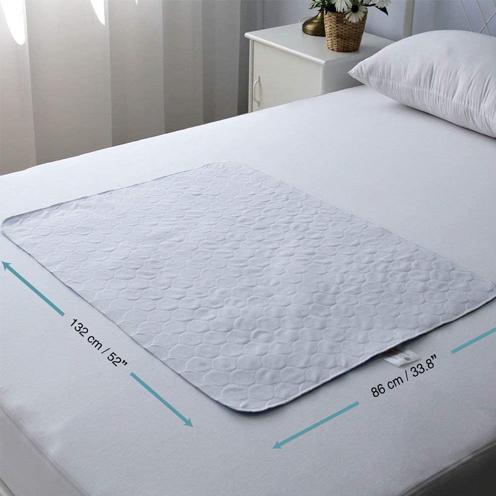 Bedecor Inkontinenzunterlage waschbar 86x132cm, Inkontinenz Matratzenschutz Unterlage, Inkontinenz B