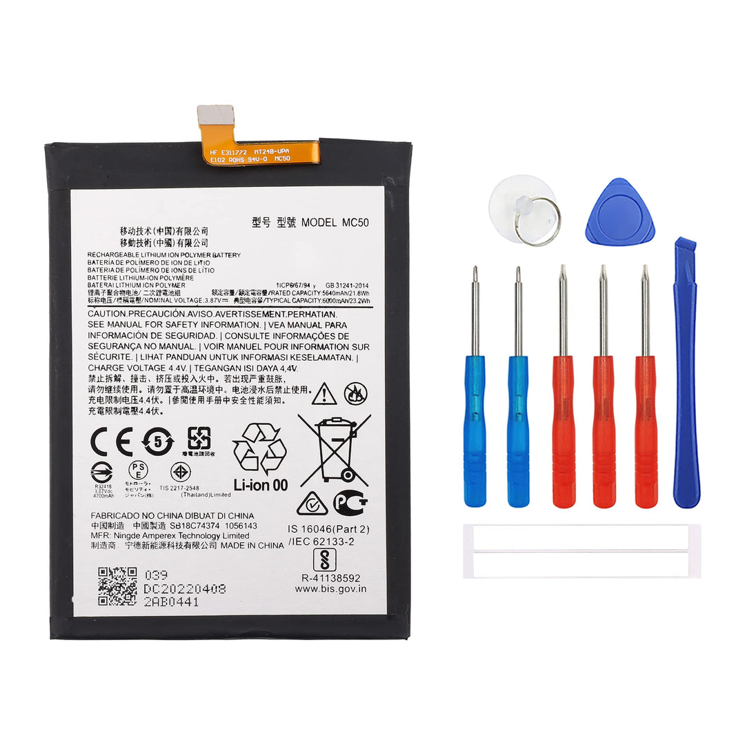 Swark Akku MC50 Replacement Compatible with Moto G9 Power XT2091-3, XT2091-4 with Tools