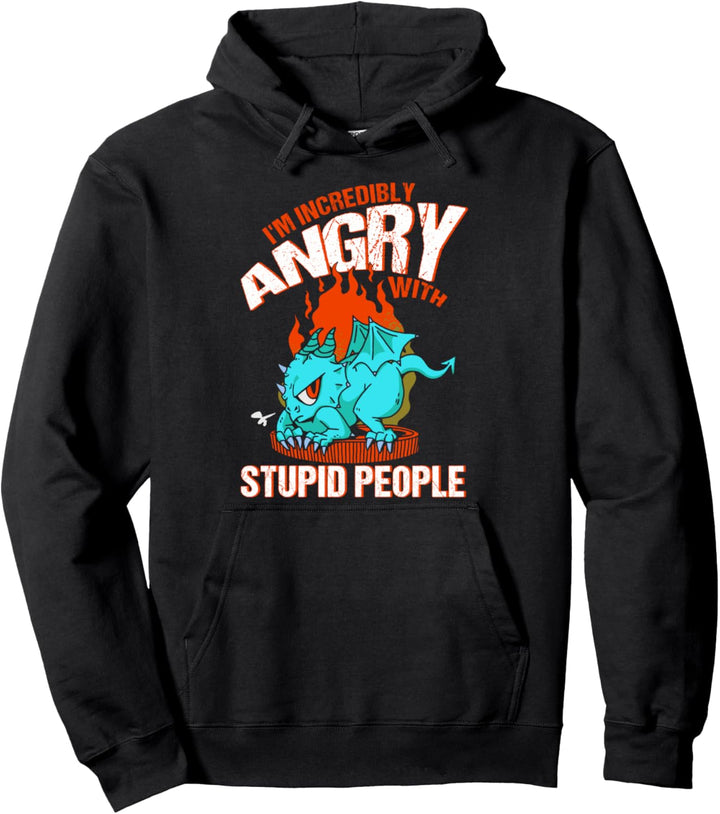 Drachen Fantasy Sarkastisch Drache Pullover Hoodie