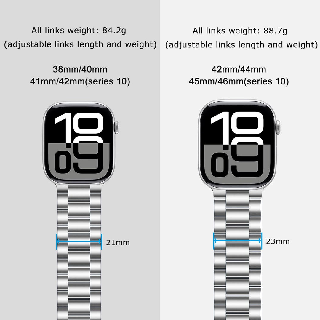 Tasikar Armband Kompatibel mit Apple Watch Armband 41mm 40mm 38mm Prämie Edelstahl Metall Ersatz Arm