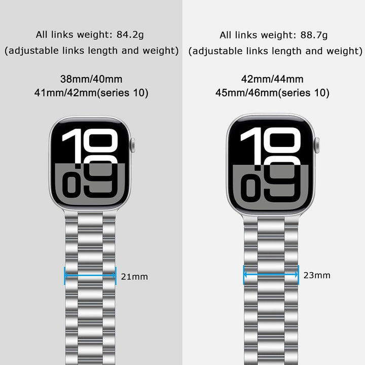Tasikar Armband Kompatibel mit Apple Watch Armband 41mm 40mm 38mm Prämie Edelstahl Metall Ersatz Arm