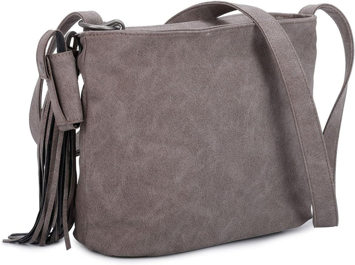 Fritzi aus Preussen Damen Lipstick04 Jakx Cross Bag, Einheitsgrösse Basalt, Basalt