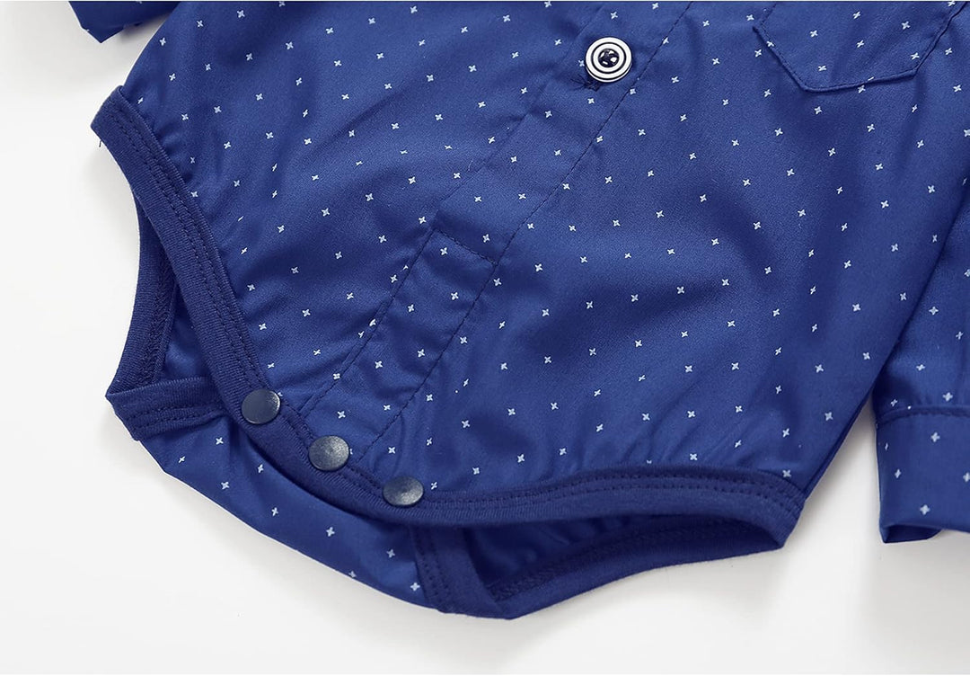 HeMa Island Baby Jungen Bekleidungssets Anzug Kleid Strampler hosenträger Fliege Krawatte Anzug Gent