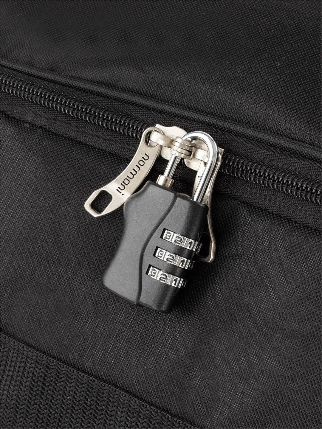 normani Jumbo Reisetasche XXL Trolly mit Rollen aus robustem Material Farbe Schwarz / 120 Liter Schw