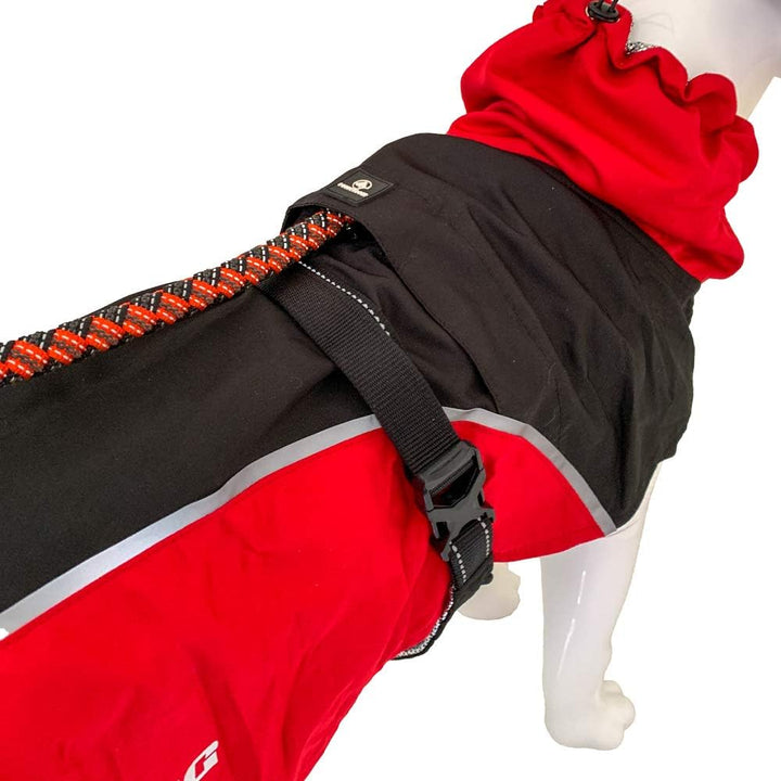 Croci Hiking Hundemantel, wasserdicht, für Hunde, feuchtigkeitsregulierendes Futter, Nanga Red, Grös
