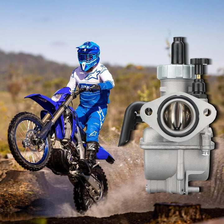 NIBBI PE24mm Vergaser für 140cc-150cc Flansch Motorrad Motor Vergaser mit Carb Jets PE-Flansch-24mm,