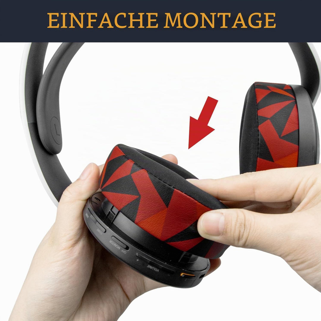 SOULWIT Kühlgel Ersatz Polster Ohrpolster für Sony PS 5 Puls PS5 3D Wireless Headset, Ersatzpolster