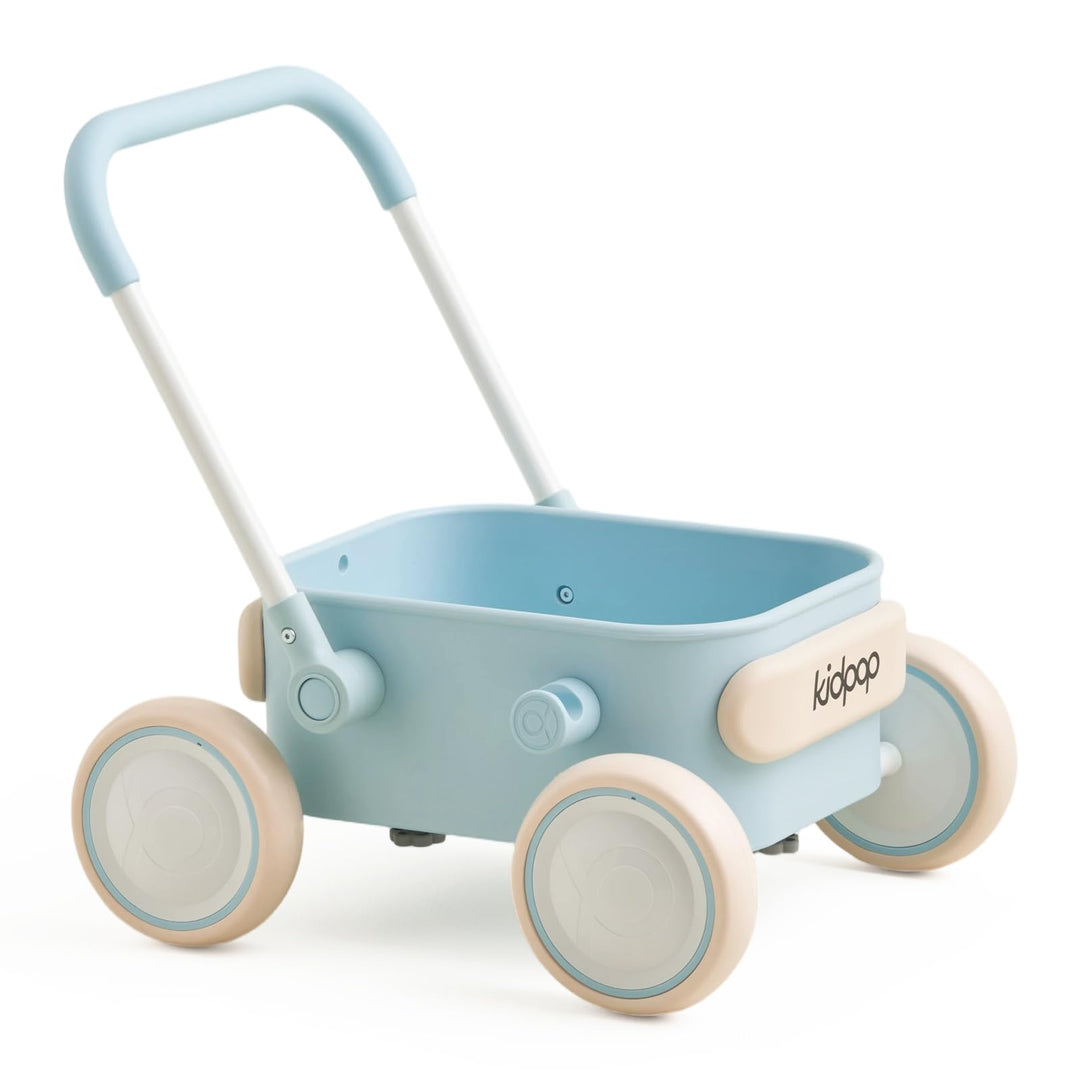 Kidpop PULA 2-in-1 Lauflernwagen Baby Push Pull Lauflernhilfe Spielzeug,4-in-1-Lauflernhilfe mit Räd