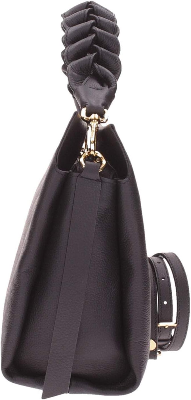 Coccinelle Boheme Grana Double Handtasche Leder 32.5 cm Noir / Brule, Noir / Brule