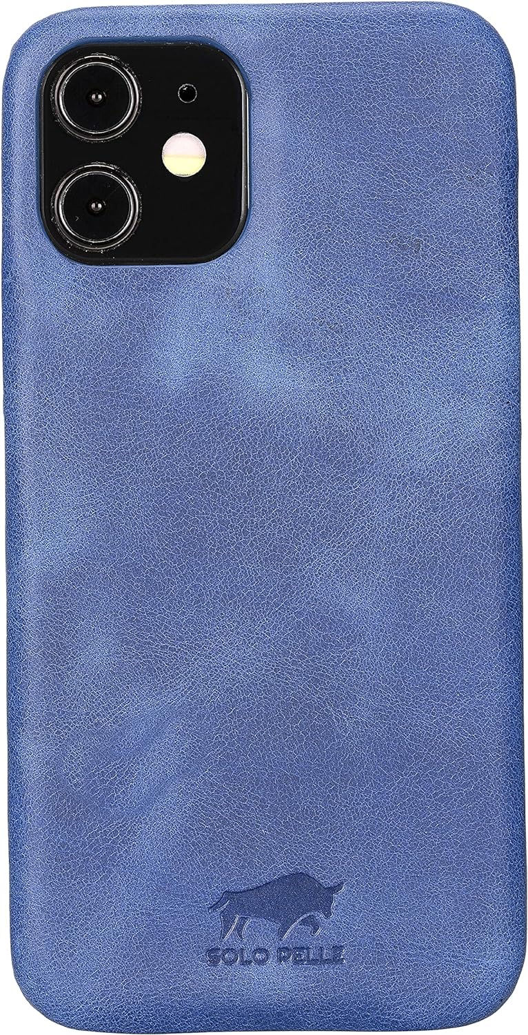 Solo Pelle Lederhülle kompatibel für iPhone 12 Pro Max in 6.7 Zoll abnehmbare Hülle (2in1) inkl. Kar