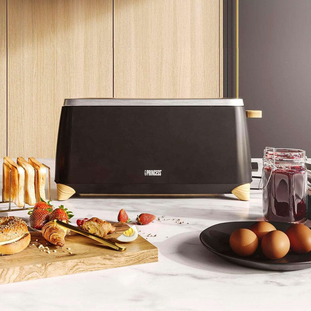 Princess Toaster Pure – Für 2 Scheiben gleichzeitig – 7 einstellbare Bräunungsstufen – Abbruch-, Auf