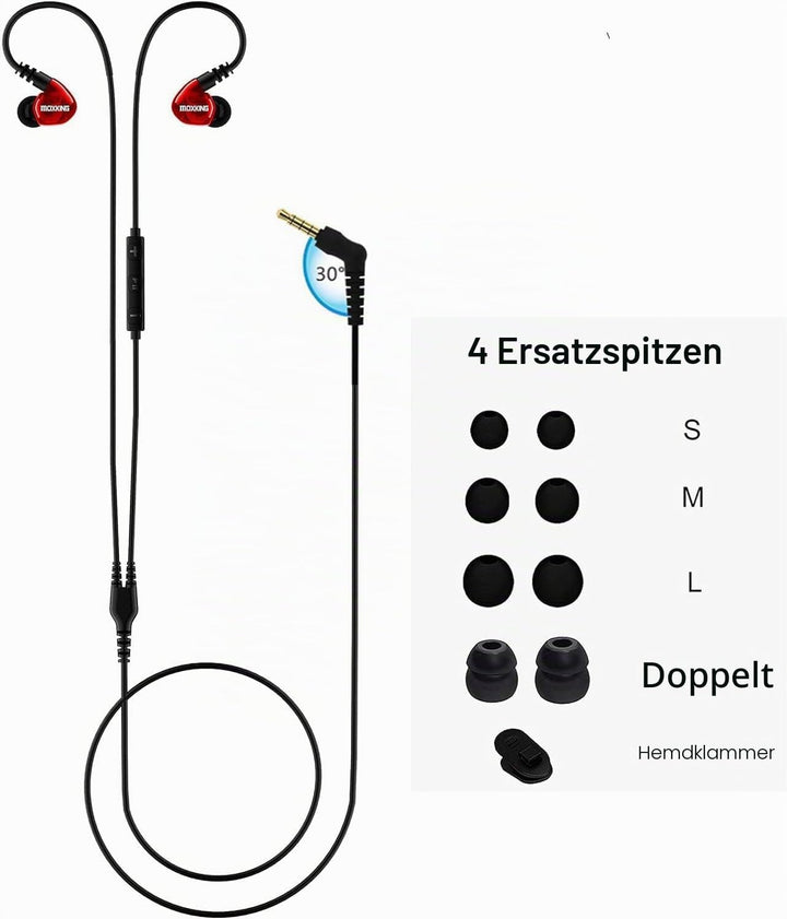 Running Sports Earbud Headphones Wired Over Ear In Ear Headsets Noise Isolation wasserdichte Ohrstöp