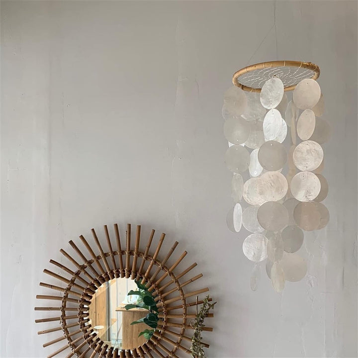 ZOYIEP Traumfänger Windspiel, Perlmutt Muscheln Deko Windspiele, Handgefertigt DIY Mobile Boho Deko