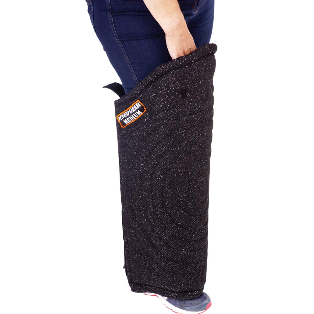 Dingo Gear Beinschutzmanschette Lange Medium Mittel aus Nylcot für das Biss-Training Handgefertigt S